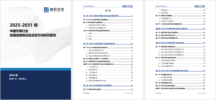 JDB夺宝电子官网研究报告！智研咨询发布牙刷行业市场分析、竞争格局及投资潜力报告(图4)